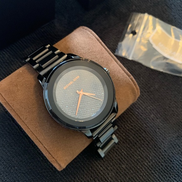 Michael Kors watch - black & rose gold - Picture 3 of 8